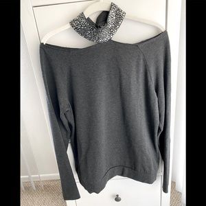 Bailey/44 Embellished sweatshirt top